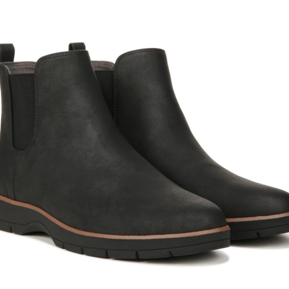 Dr. Scholl's Womens Black Smooth Northbound Chelsea Boots New I’m- NWT SIZE 10